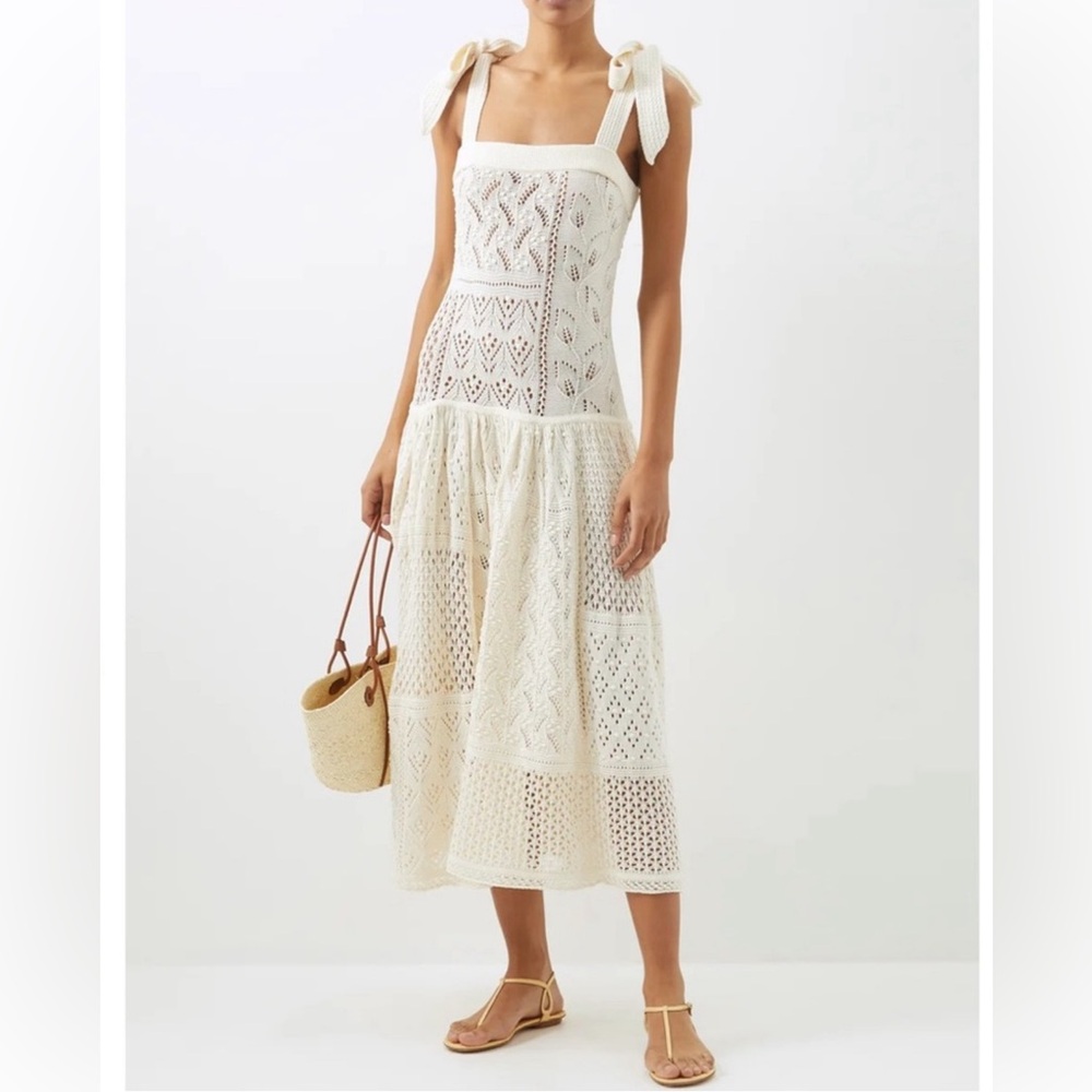 ZIMMERMANN
Anneke patchwork knit dress